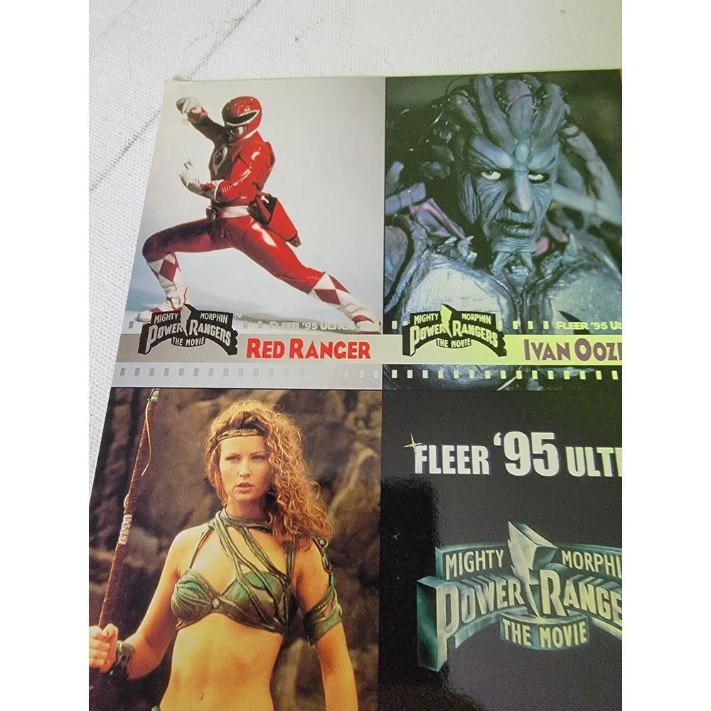 Mighty Morphin Power Rangers Movie 1995 Fleer Ultra 9-Card Panel Promo Sheet